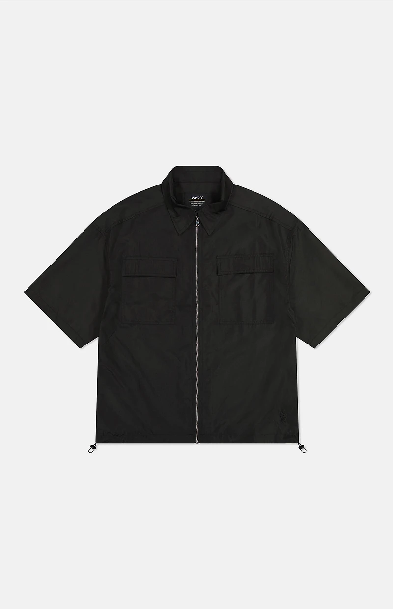 WeSC Black Open Wind Nylon Shirt