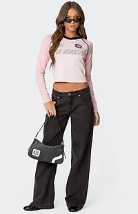 Edikted Bow Pocket Relaxed Jeans