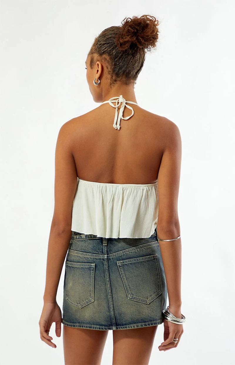 Your Favorite Flynn Ruffle Halter Tank Top
