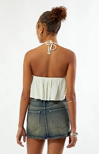 Your Favorite Flynn Ruffle Halter Tank Top