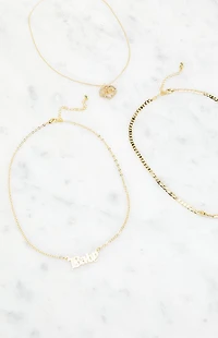 LA Hearts Baby Pendant Layered Necklace