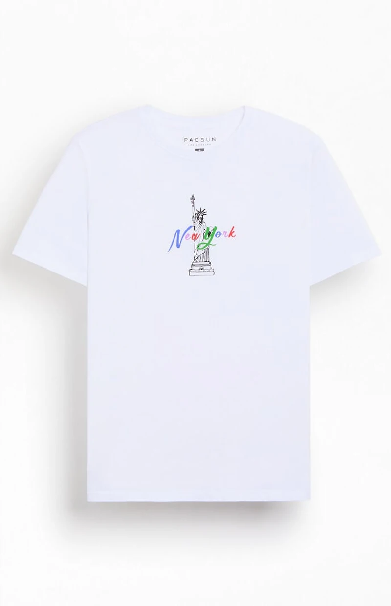 Pacsun NYC Liberty Map T-Shirt