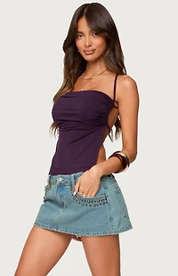Edikted Rachey Backless Ruched Top