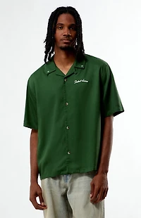 Pacsun Distant Dreams Embroidered Oversized Resort Camp Shirt