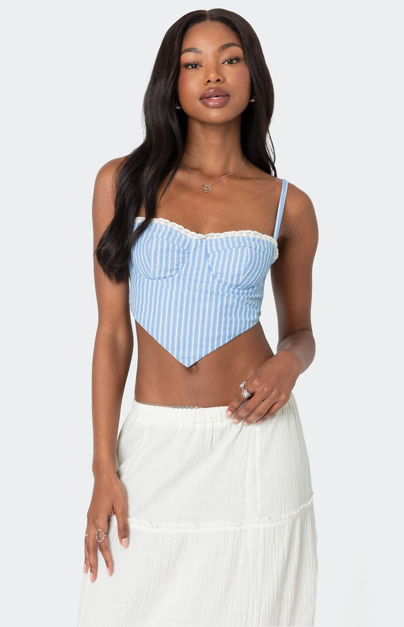 Edikted Puckered Triangle Corset