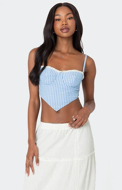 Edikted Puckered Triangle Corset