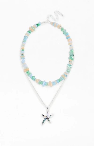 Pacsun Starfish Shell Layered Necklace