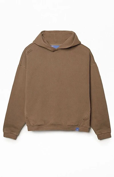 A.R.C. Brown Vintage Wash Heavyweight Fleece Hoodie