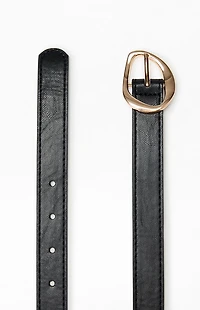 Pacsun Faux Leather Round Buckle Belt