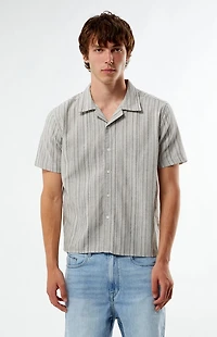 Pacsun Striped Linen Camp Shirt
