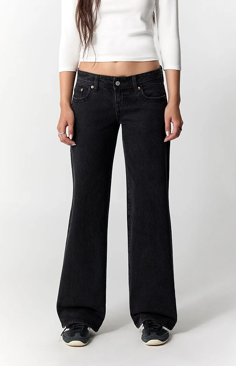 Pacsun Sammy Ultimate Low Rise Straight Leg Jeans Black