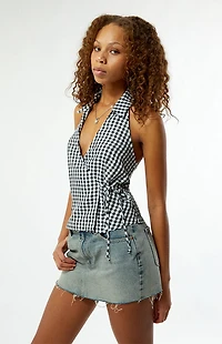 Your Favorite Gingham Halter Top