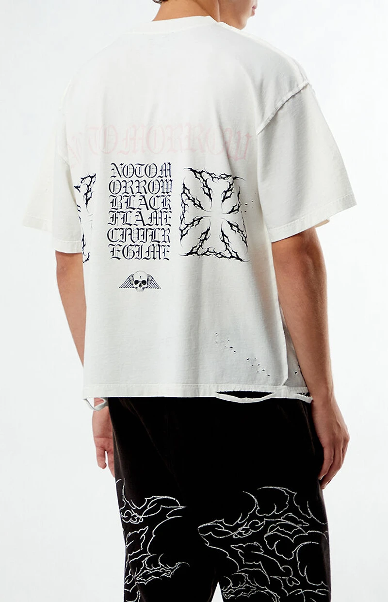 No Tomorrow x Civil Active Crawling Out Ripped Oversized T-Shirt
