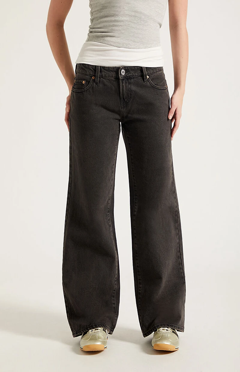 Pacsun Zoe Low Rise Girlfriend Jeans Black