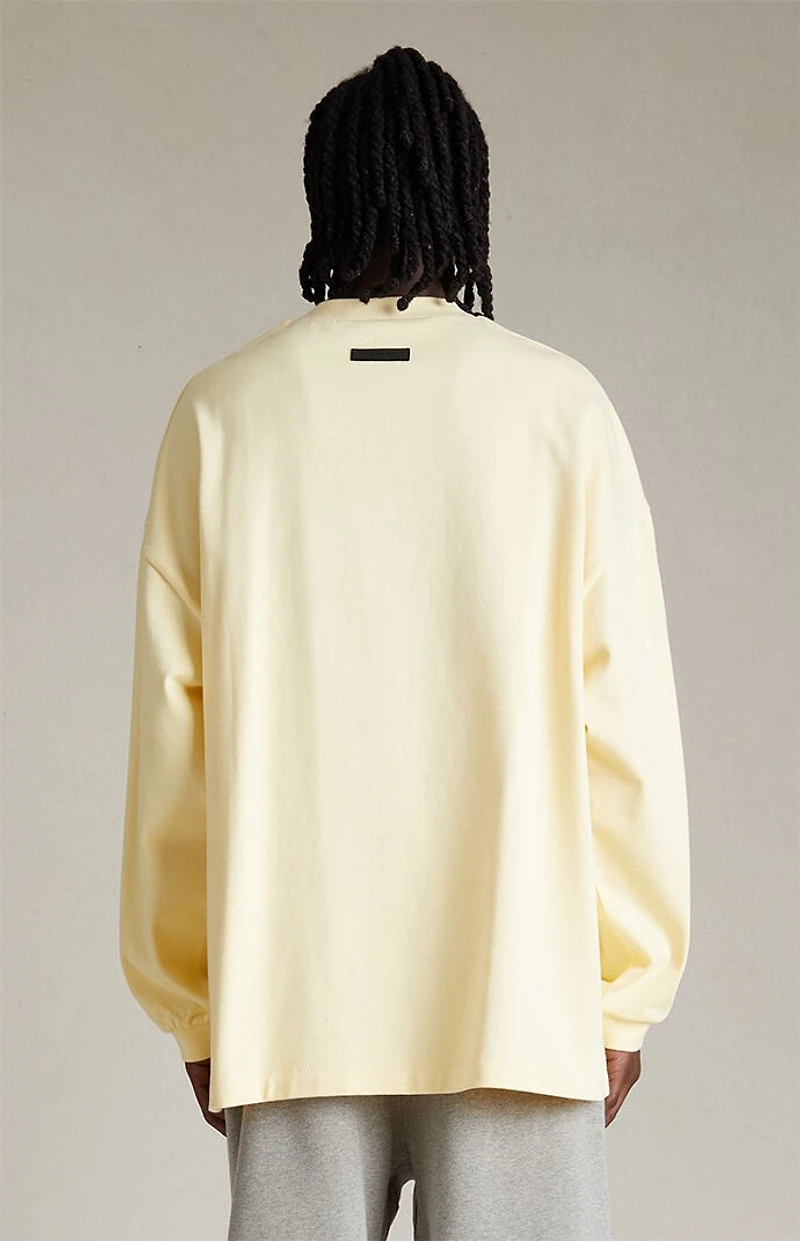 Fear of God ESSENTIALS Garden Yellow Long Sleeve T-Shirt