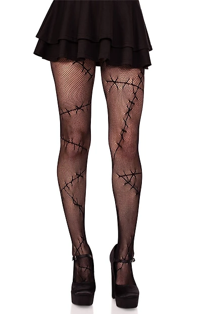 Leg Avenue Stitched Up Net Tights