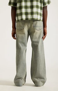 Pacsun Blake Extreme Baggy Jeans Light Blue Tinted