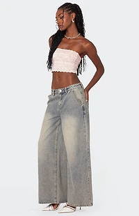Edikted Super Baggy Wide Leg Jeans