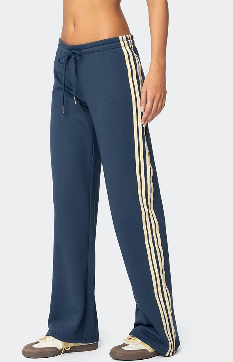 Edikted Averie Contrast Striped Sweatpants