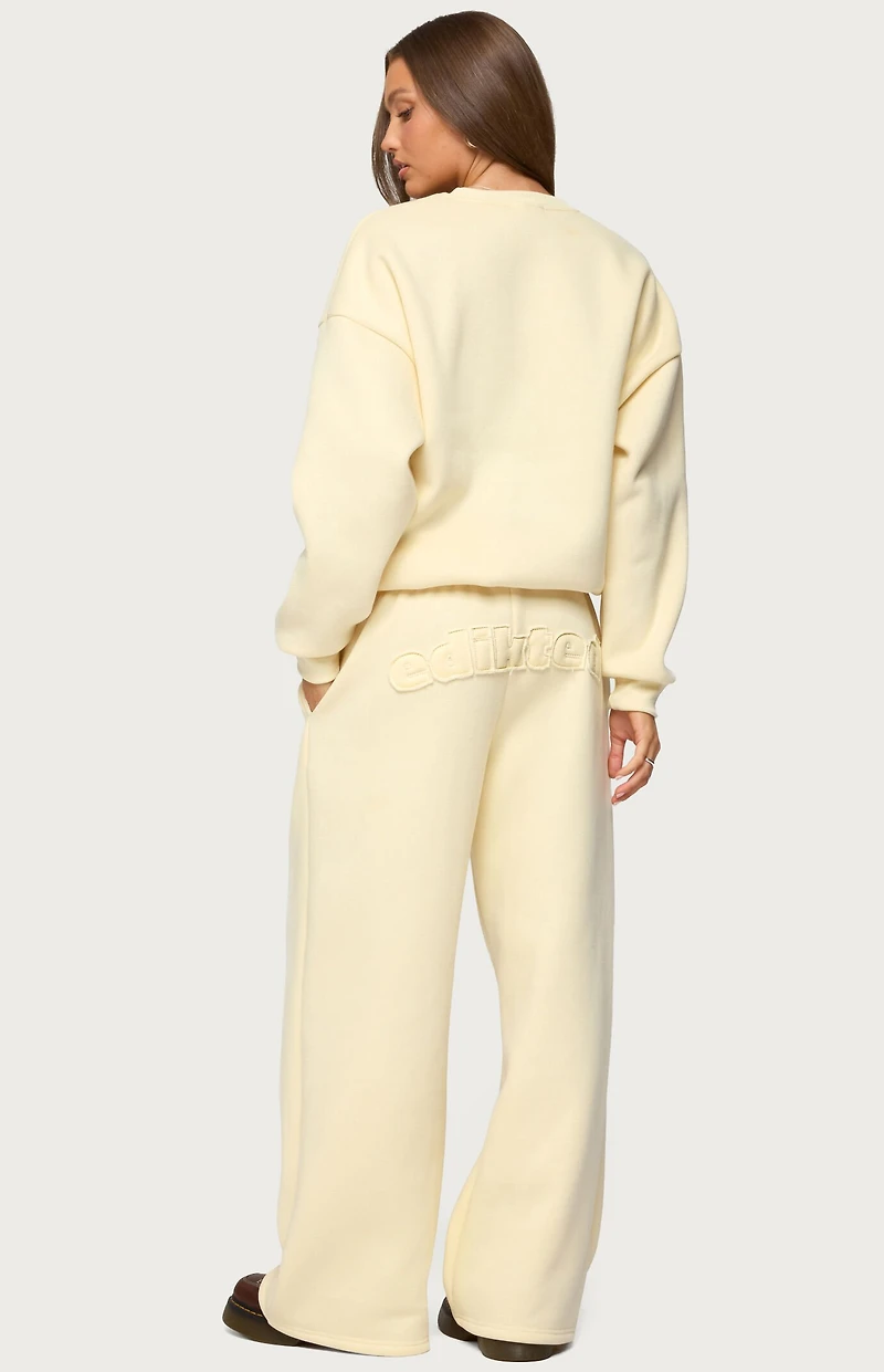 Edikted Jaylie Wide Leg Sweatpants