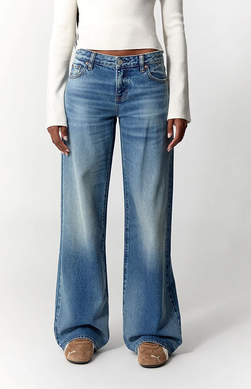 Pacsun Casey Low Rise Baggy Jeans Medium Indigo