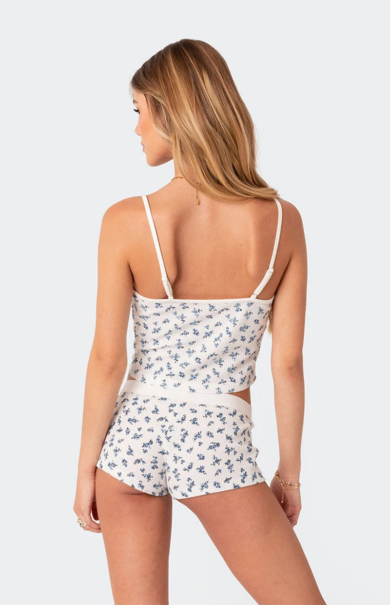 Edikted Pamper Waffle Tank Top