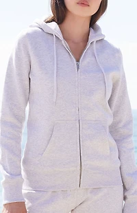 John Galt Light Gray Zip Up Hoodie