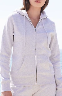 John Galt Light Gray Zip Up Hoodie
