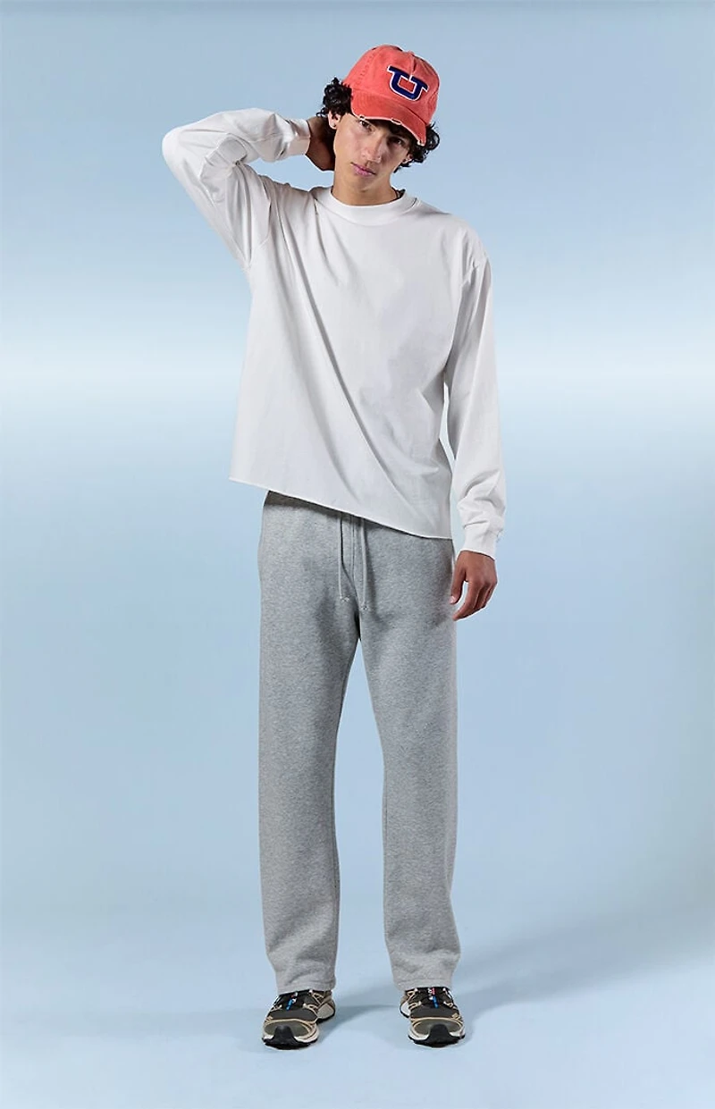 Pacsun Gray Johnny Fleece Straight Sweatpants