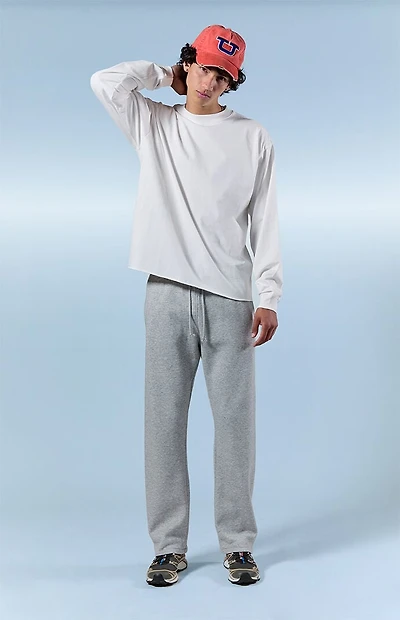 Pacsun Gray Johnny Fleece Straight Sweatpants