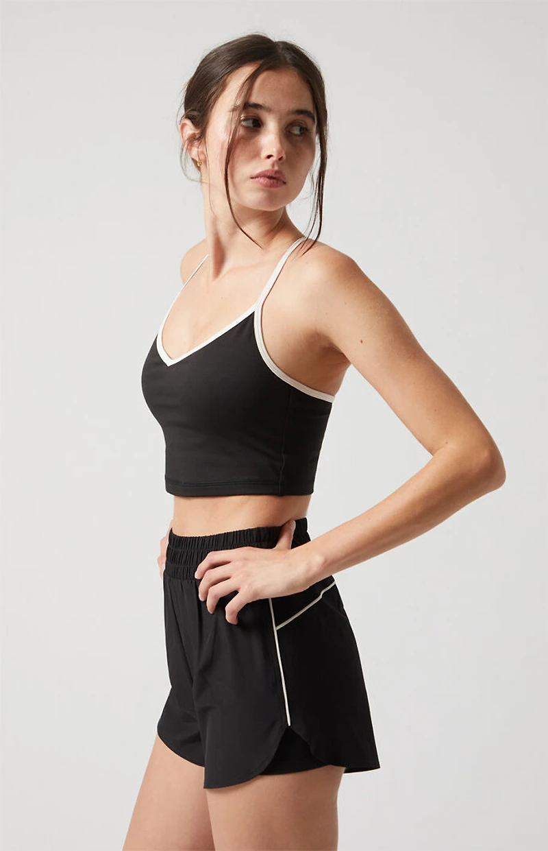 PAC 1980 Active Piping Dolphin Hem Track Shorts