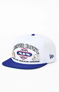 New Era 1985 Super Bowl 49ers vs Dolphins Pin Golfer Snapback Hat