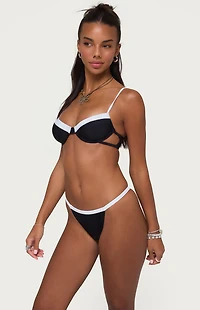 Edikted Atalia Contrast Cupped Bikini Top