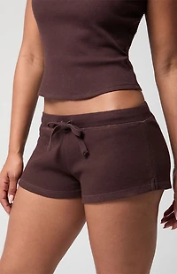 PAC 1980 Active Aspen Waffle Knit Drawstring Shorts