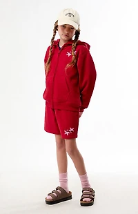 Pacsun Kids Hawaii Embroidered Baggy Sweat Shorts