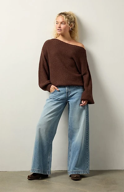 Your Favorite Wren Off-The-Shoulder Sweater