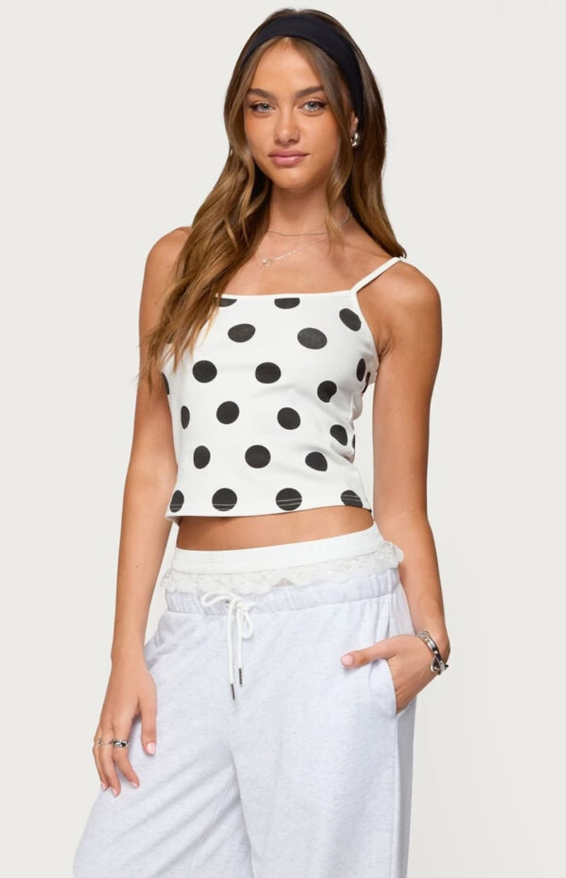 Edikted Lynne Polka Dot Tank Top