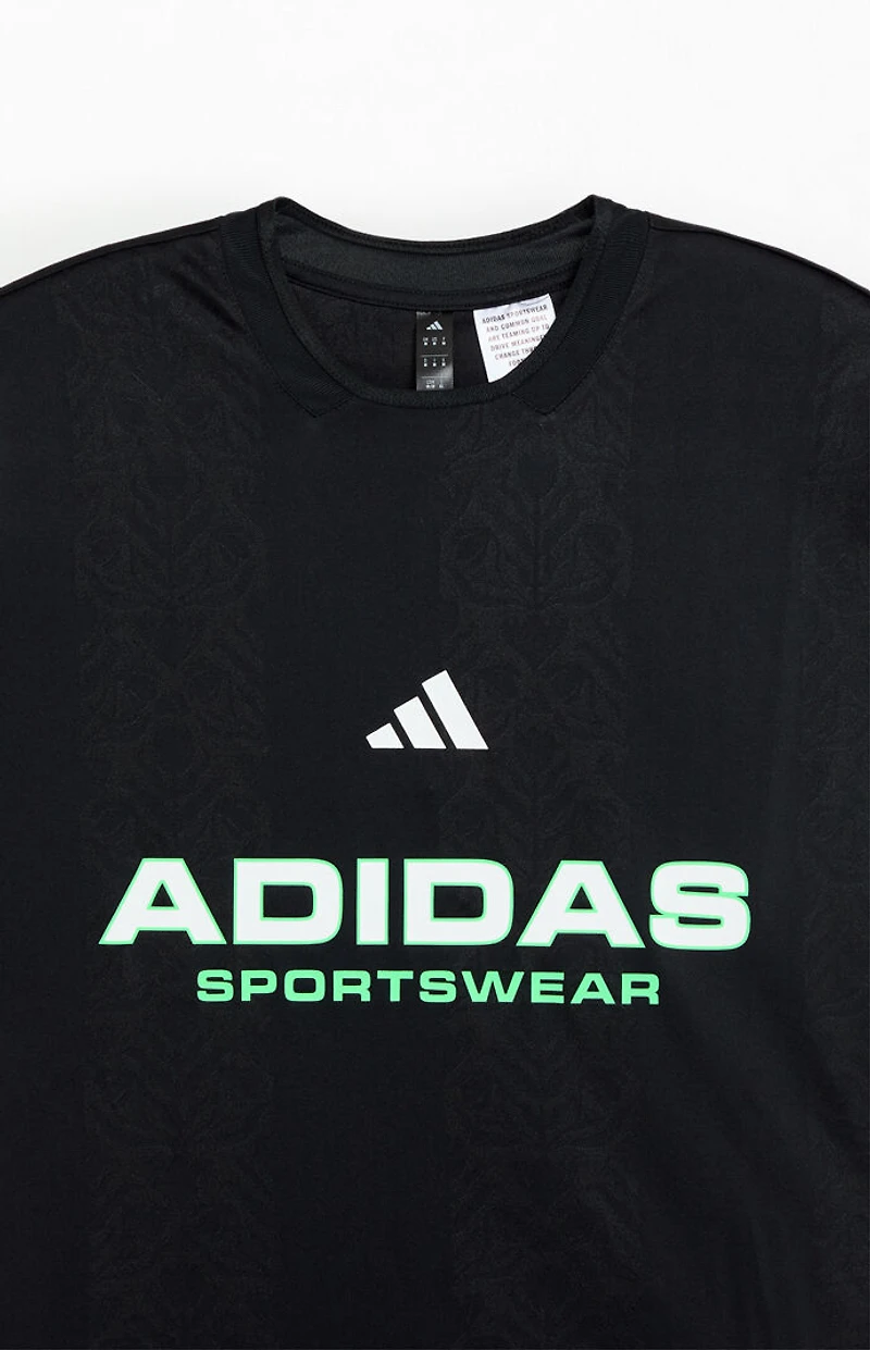 adidas Black Jacquard T-Shirt