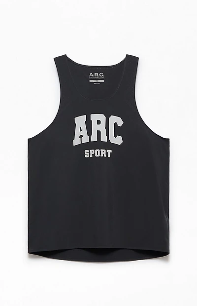 A.R.C. Black Active Singlet Tank Top