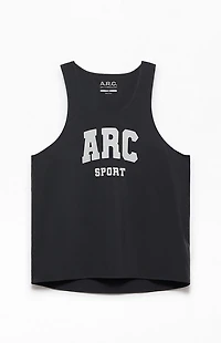 A.R.C. Black Active Singlet Tank Top