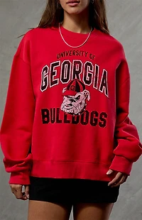 WILD COLLECTIVE Georgia Bulldogs Crew Neck Sweatshirt