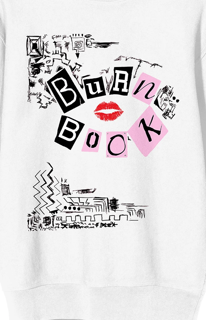 Mean Girls Burn Book Crew Neck Sweatshirt