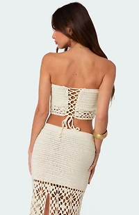 Edikted Ida Crochet Tube Top