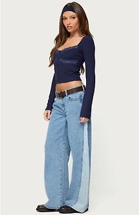 Edikted Kathi Lacey Long Sleeve Top
