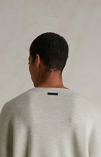 Fear of God ESSENTIALS Heather Stone Merino Wool Crew Neck Sweater