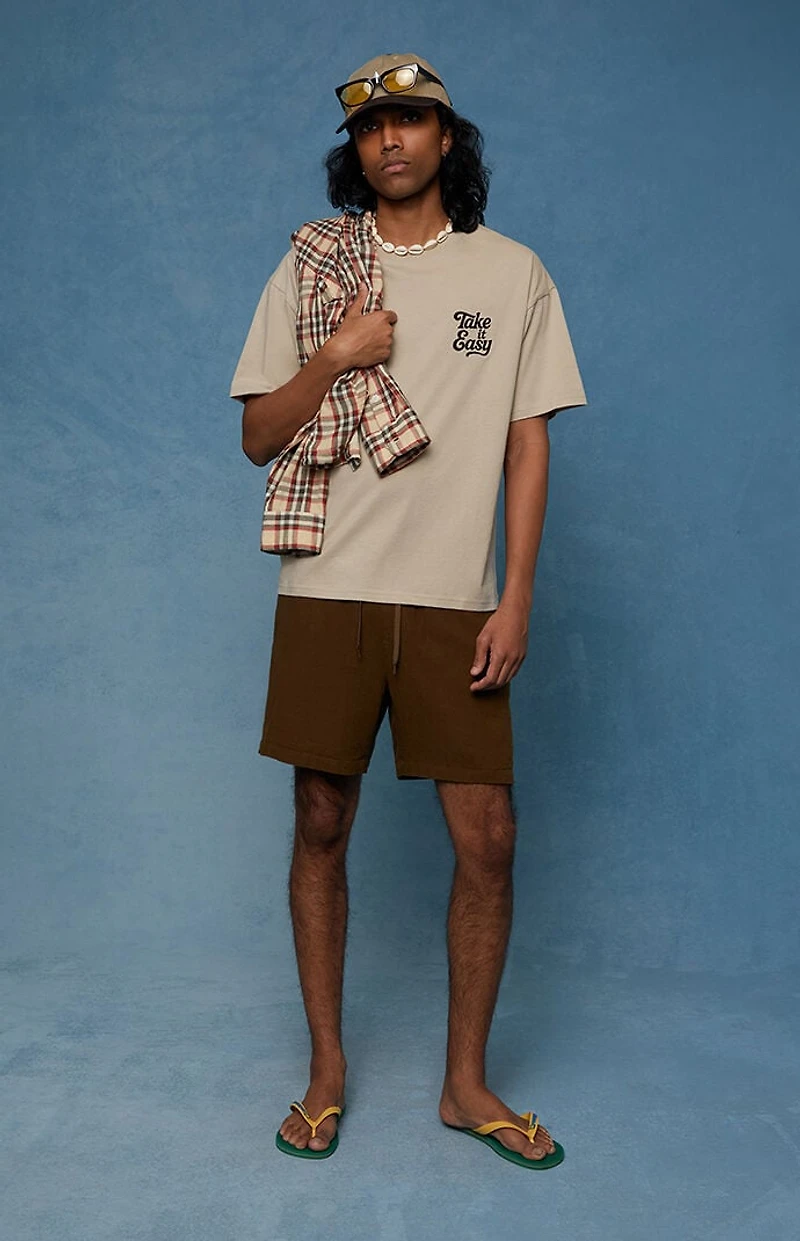 Pacsun Brown Linen Shorts