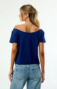 WILD COLLECTIVE x MLB Houston Astros Off-The-Shoulder T-Shirt