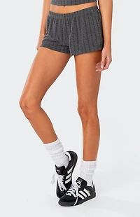 Edikted Irene Low Rise Pointelle Micro Shorts