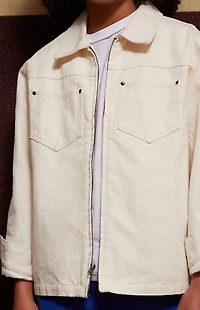 Pacsun Kids Off White Utility Jacket