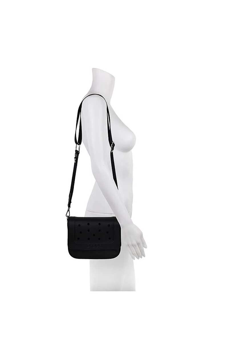 Crocs Black Classic Molded Crossbody Bag